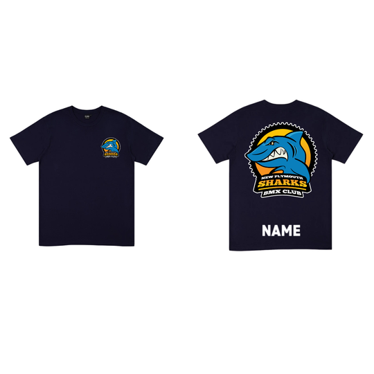 New Plymouth Sharks BMX Club Adult T-Shirt