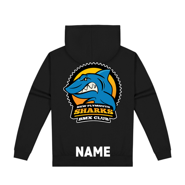 New Plymouth Sharks BMX Club Kids Hoodie