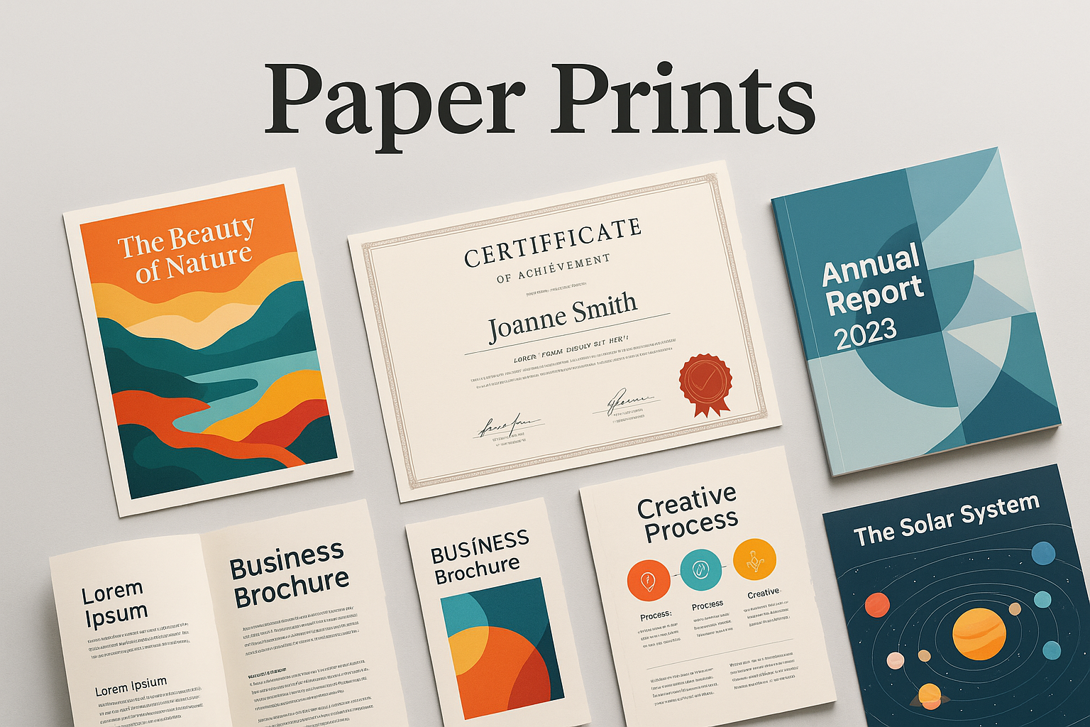 Paper Prints Collection - Posters, Booklets & Certificates