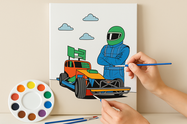 A3 Canvas Paint Kit